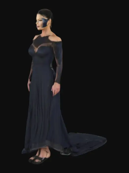 3D model for Catherine Zeta Jones in dress she wore in Mask of Zorro
