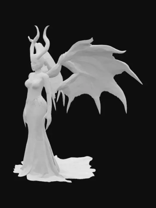 3D model for Maleficent with big wings




