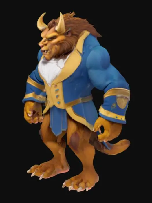 3D model for Beast from Disney's Beauty and the Beast