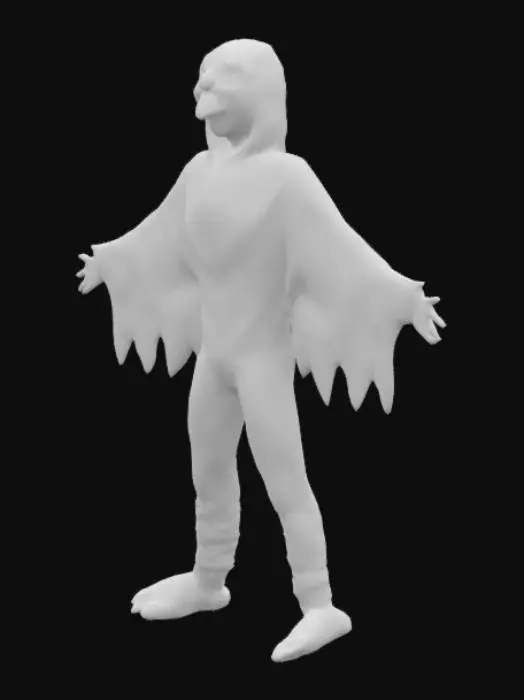 3D model for Snowy Owl Costume