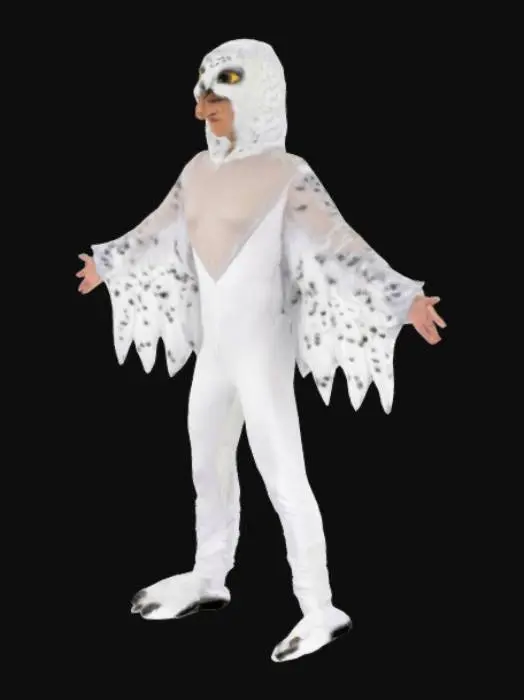3D model for Snowy Owl Costume