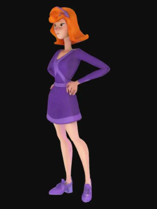 3D model for Daphne Character Illustration