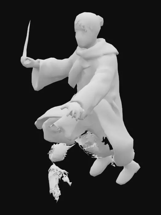 3D model for Harry Potter on a Broomstick
