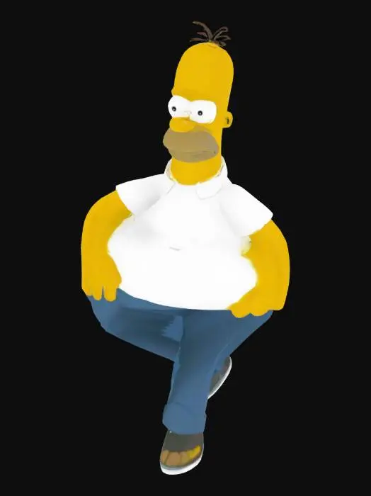 3D model for Homer Simpson
