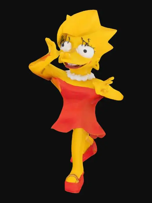3D model for Lisa Simpson