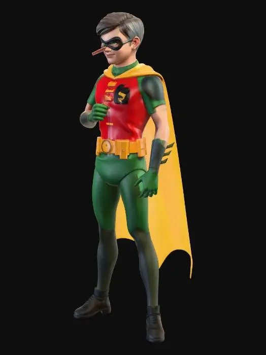 3D model for DC's Robin, Burt Ward costume
