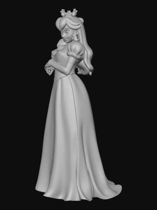 3D model for Princess Toadstoll from the Super Mario games