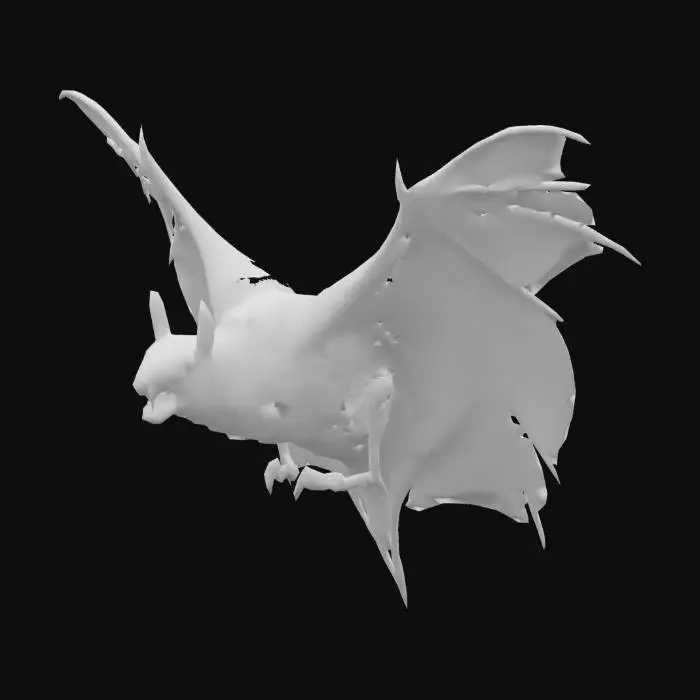 3D model for Dracula from Hotel Transylvania as a big bat