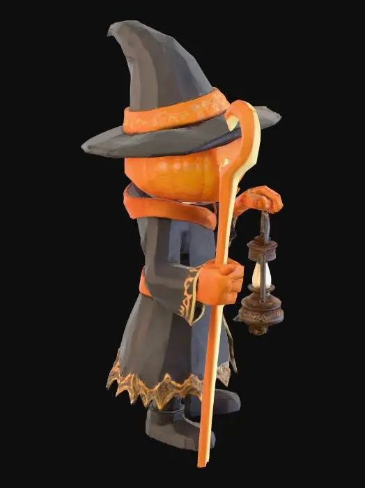3D model for Pumpkin Lantern Mage