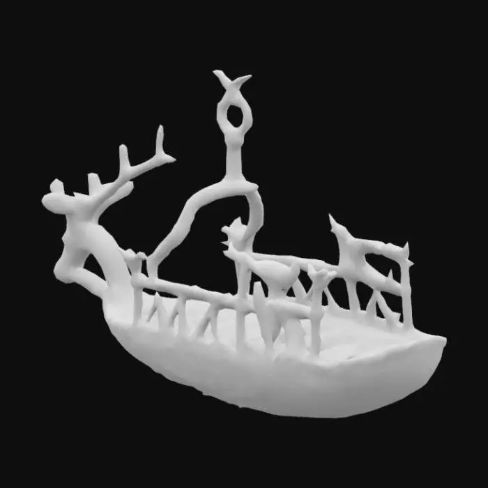 3D model for Bronze Age Ship Sculpture