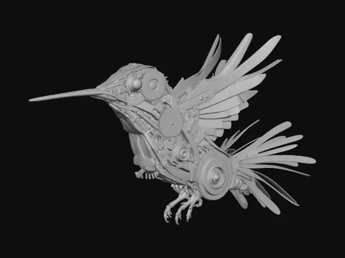3D model for Steampunk Hummingbird