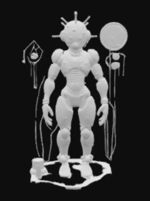 3D model for Cyberpunk, cybernetic, Steampunk, w stylu Salvadora Dalego to surrealizm pełen symboli, iluzji optycznych i wizji rodem ze snu. Łączył akademicką precyzję malarską z irracjonalnymi, często niepokojącymi obrazami, inspirowanymi psychoanalizą Freuda. Charakterystyczne dla niego są miękkie zegary, zniekształcone postacie, pustkowia i wizje podświadomości. Dali stworzył własną metodę – „paranoiczno-krytyczną” – polegającą na świadomym wywoływaniu halucynacji. Jego styl był nie tylko malarski, ale i performatywny – sam artysta stał się częścią swojej sztuki. #ręcznierzezbiony #surrealizm #pro