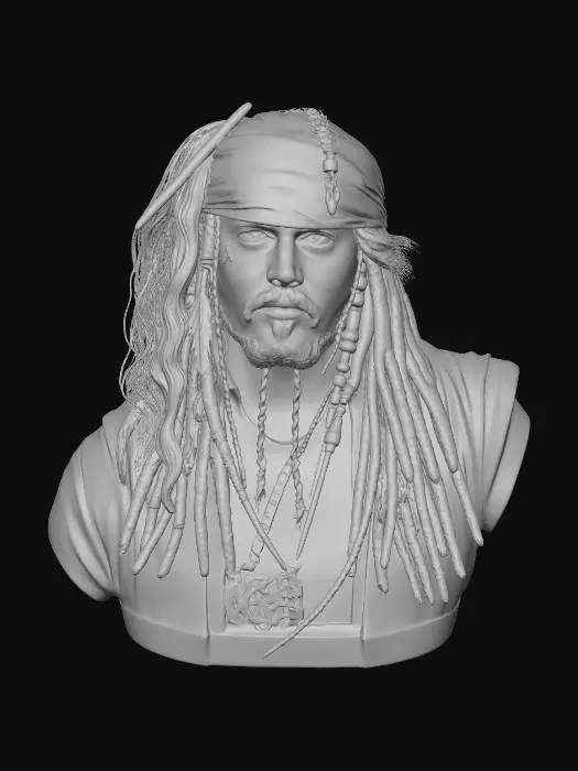 3D model for Captain Jack Sparrow
