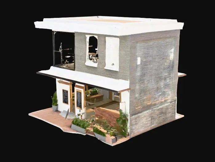 3D model for Urban Corner Cafe