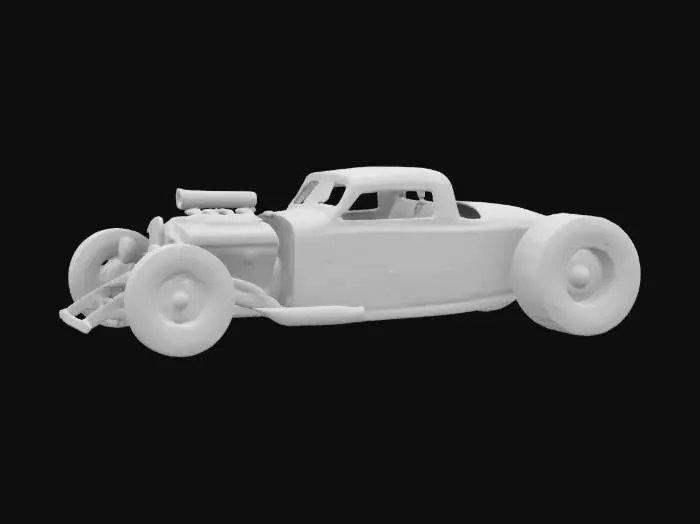 3D model for advanced quality high detail hot-rod.