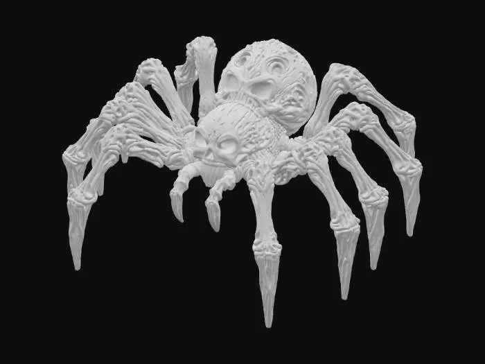 3D model for Skull Spider Sculpture