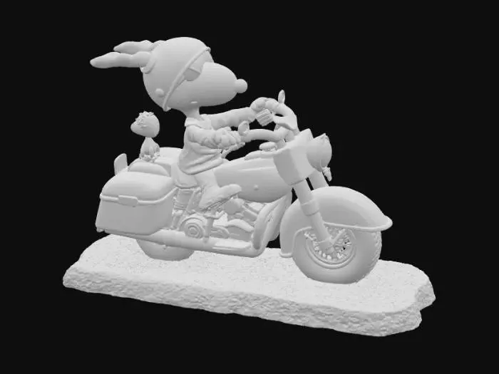 3D model for Motorcycle Adventure Snoopy