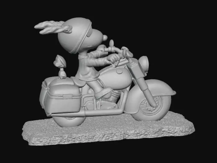3D model for Motorcycle Adventure Snoopy