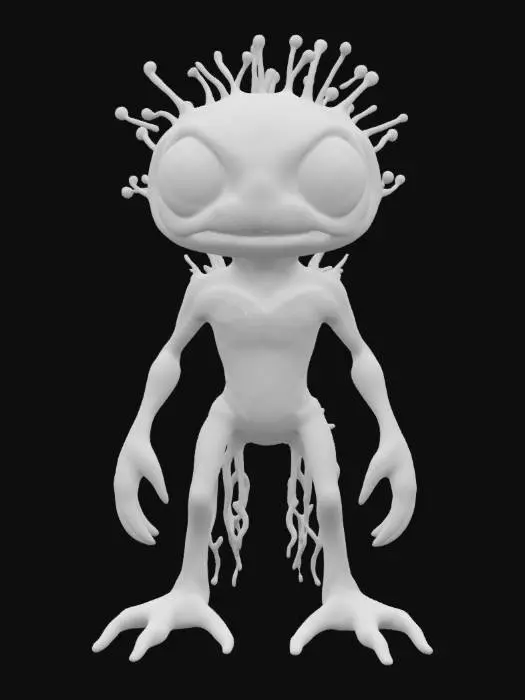 3D model for bio toxic all green glowing cartoon in high realism high detail advanced realism texturing.