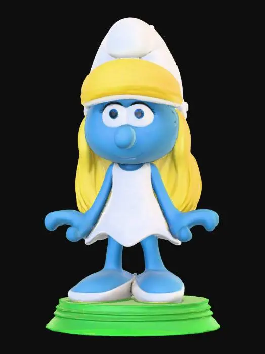 3D model for Smurfette Figurine