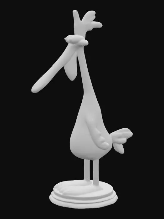 3D model for Cartoon Chicken Statue
