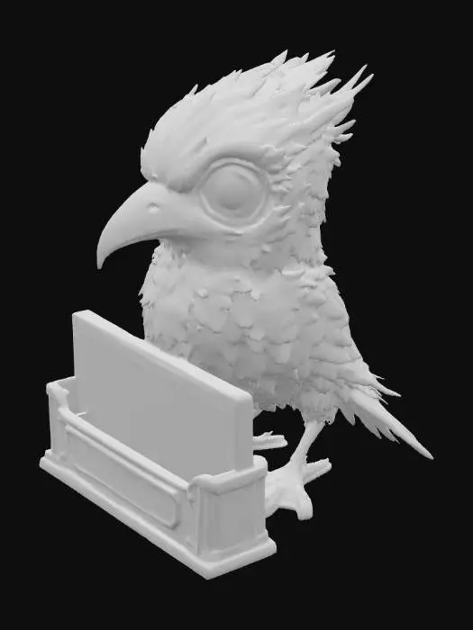 3D model for Rainbow Perch, card holder #PBR#