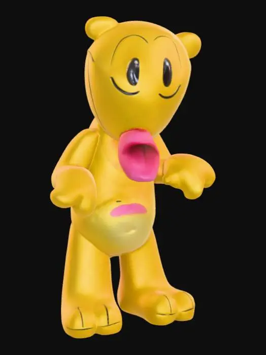 3D model for Yellow Tonguebear.