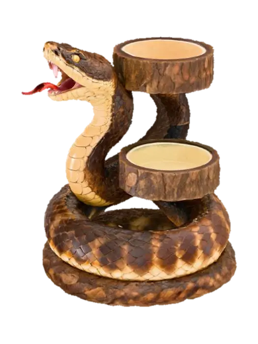 RRC custom cottonmouth candle holder. - Candleholder 3D model, vytvořený pomocí AI
