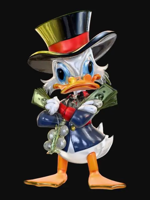 3D model for Duck  scrooge bling