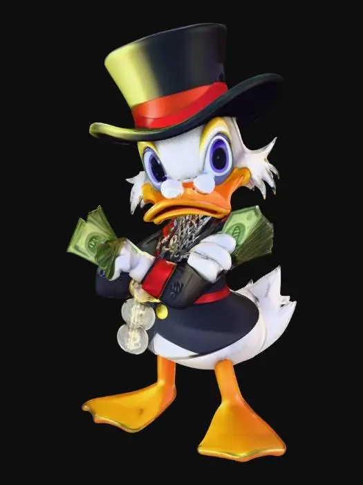 3D model for Duck  scrooge bling