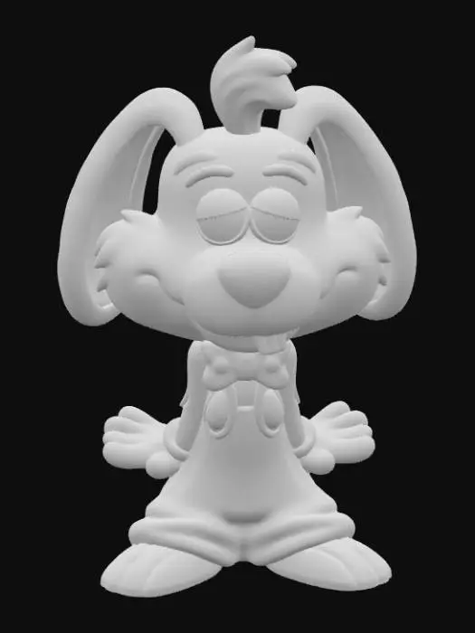 3D model for Cartoon Bunny Figure