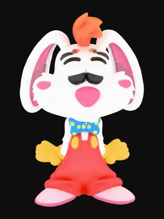 3D model for Cartoon Bunny Figure