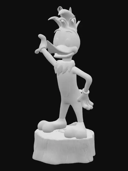 3D model for Colorful Cartoon Woodpecker