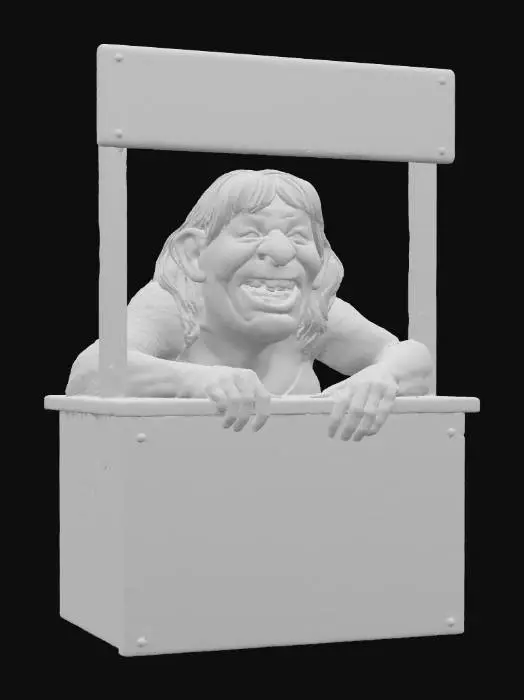 3D model for Kissing Booth Sculpture
