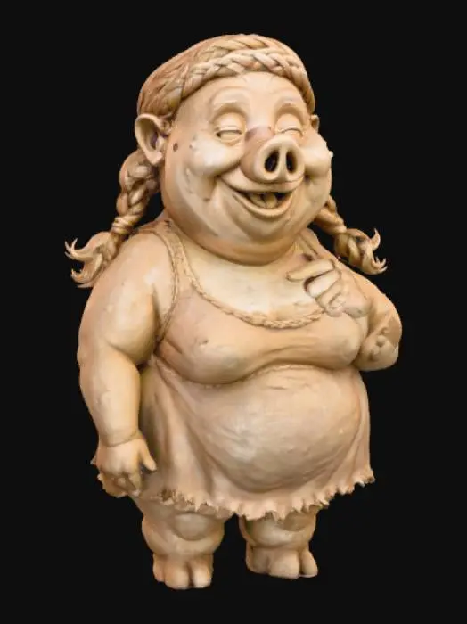 3D model for Piggy Cheerfulness