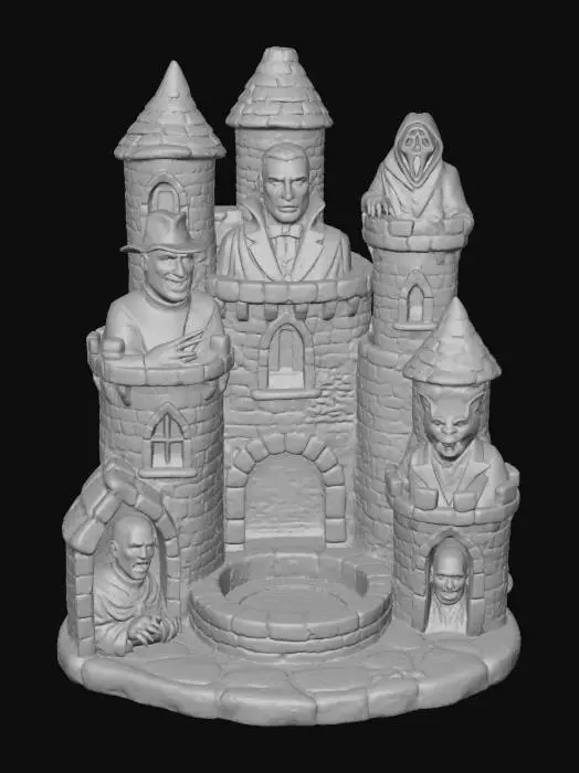 3D model for Haunted Citadel, #Halloween2025#
