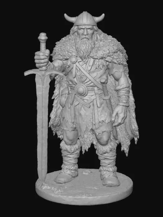 3D model for Nordic Warrior Statue, #Halloween2025#