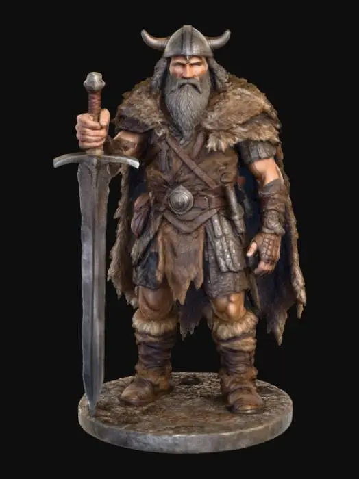 3D model for Nordic Warrior Statue, #Halloween2025#