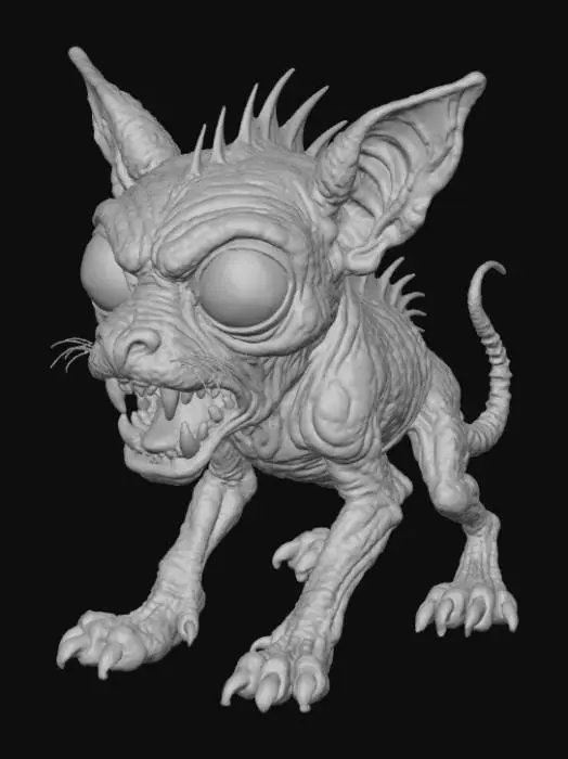 3D model for young Chupacabra, #Halloween2025#