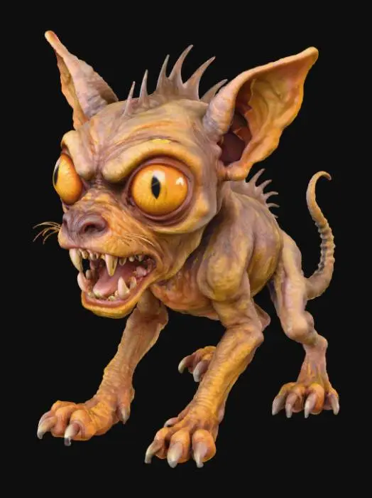 3D model for young Chupacabra, #Halloween2025#