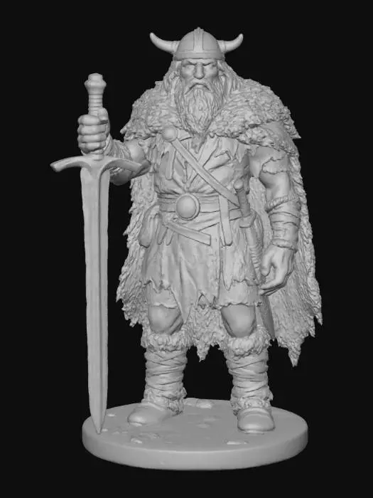 3D model for Nordic Warrior Statue, #Halloween2025#
