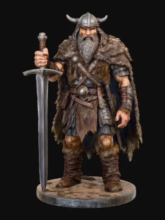 3D model for Nordic Warrior Statue, #Halloween2025#