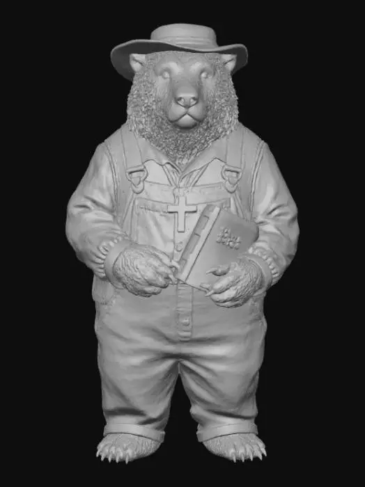 3D model for Preacher Bear