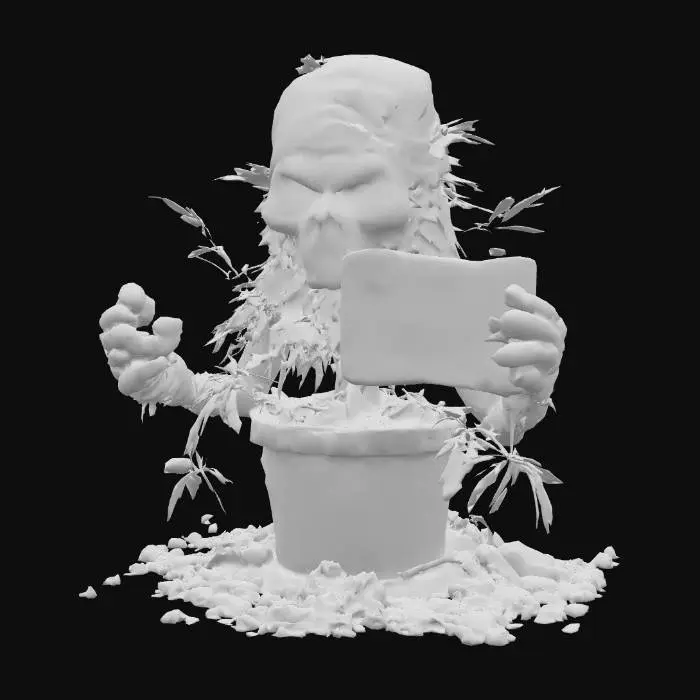 3D model for Pot Plant Warrior