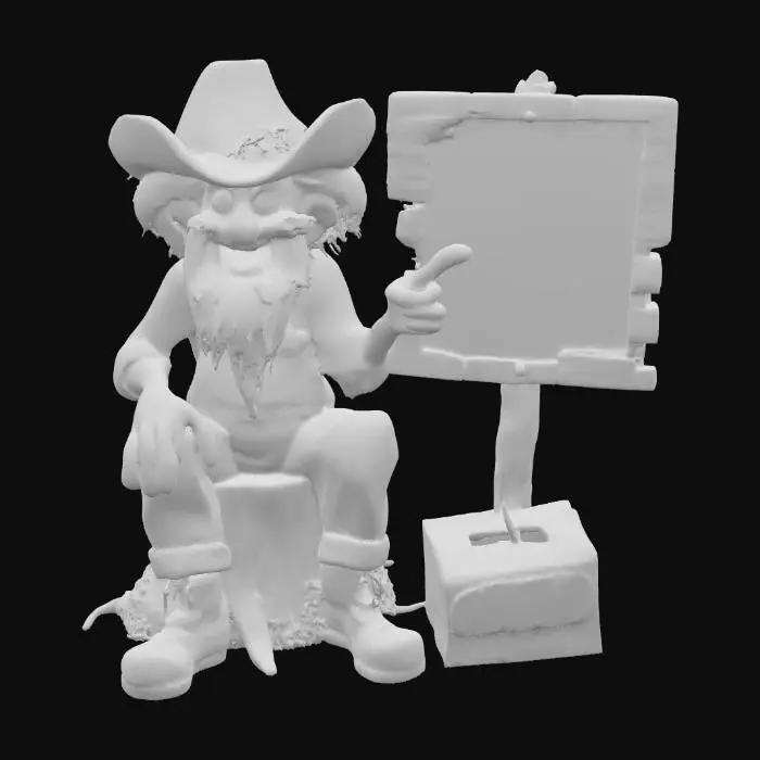 3D model for Tip Jar Cowboy