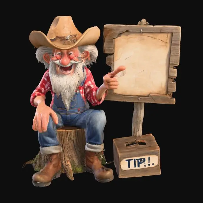 3D model for Tip Jar Cowboy