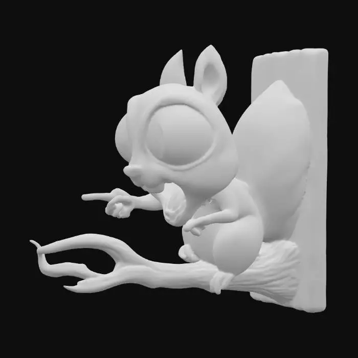 3D model for Excited Squirrel