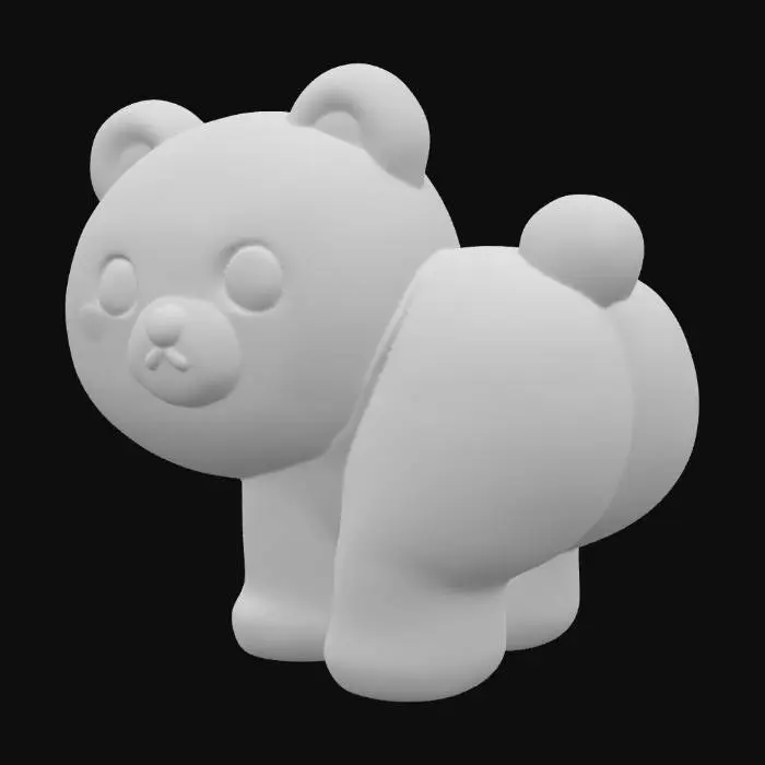 3D model for Rainbow Bear Toy