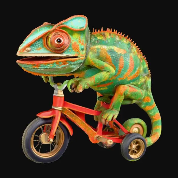 3D model for Chameleon Cyclist