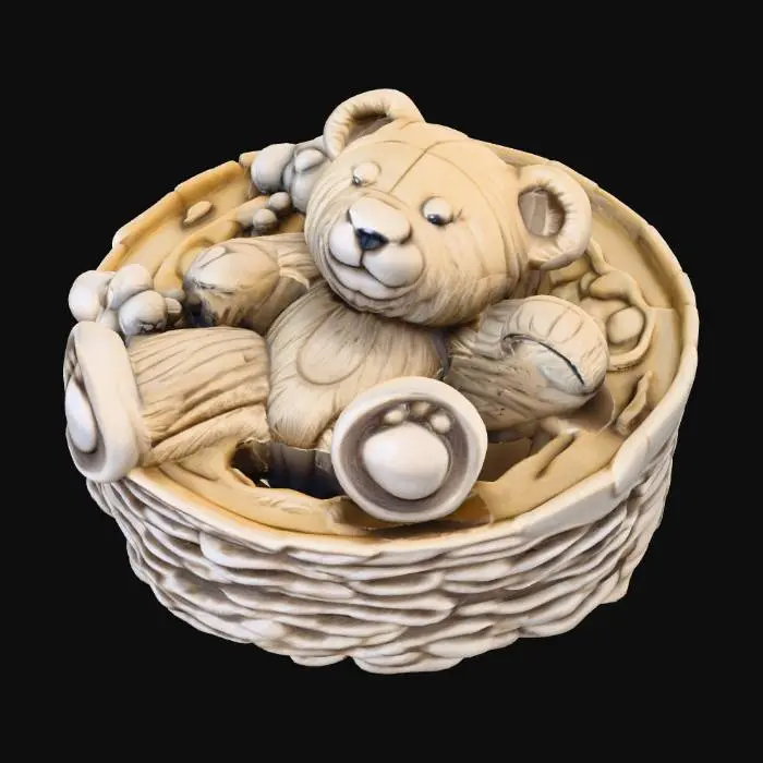 3D model for Teddy Biscuit Sculpture